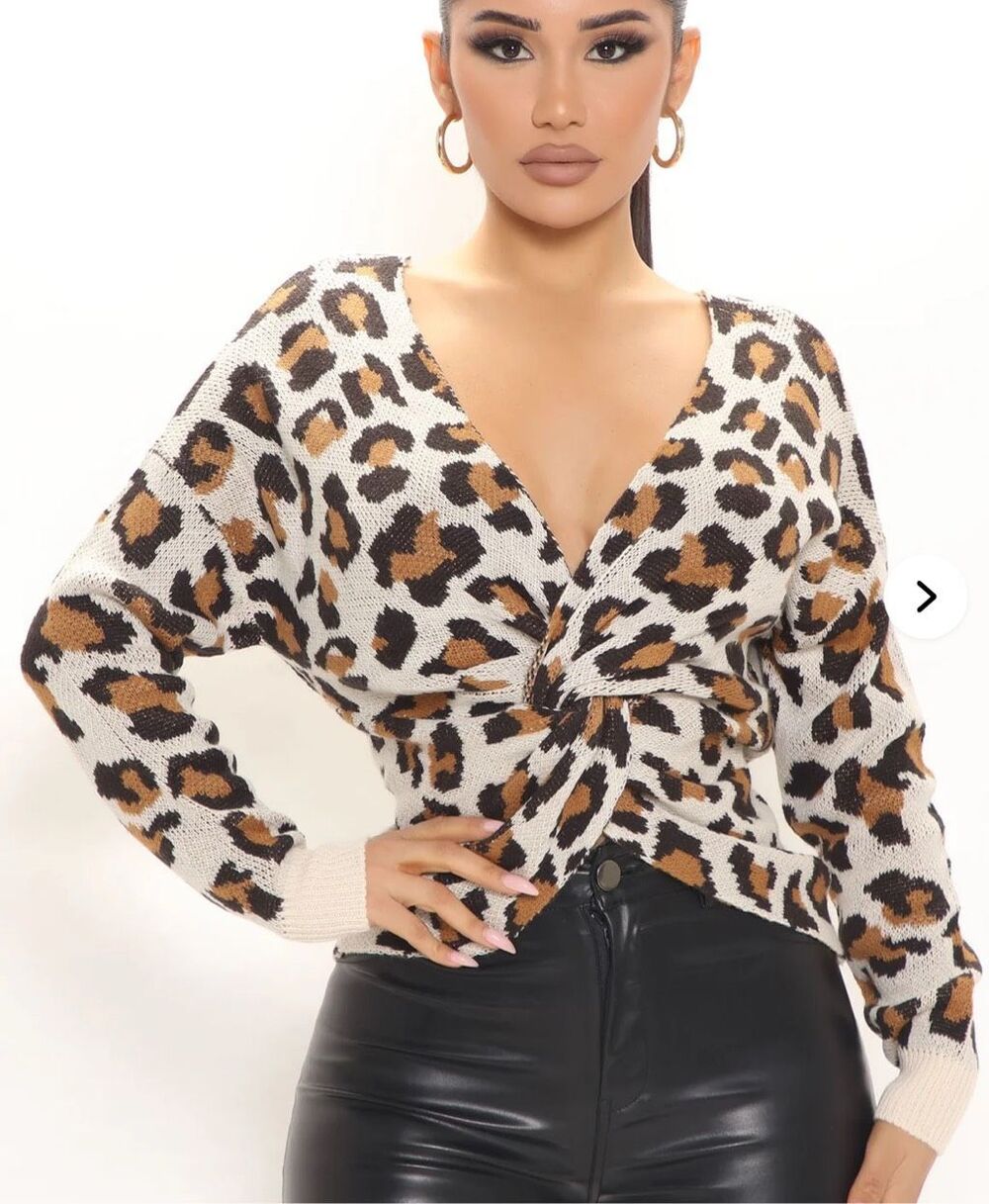 Full Circle Leopard Wrap Top